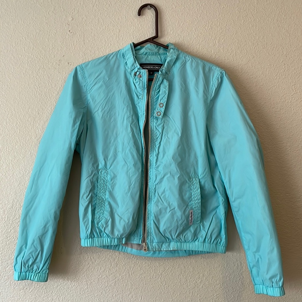 Members Only windbreaker hoodless jacket